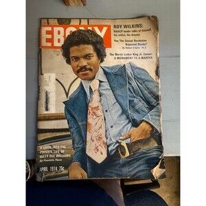 Ebony Magazine April 1974 Billy Dee Williams Cover Vintage Black History Ads